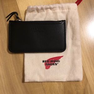 Red Wing Black Zip Coin Pouch